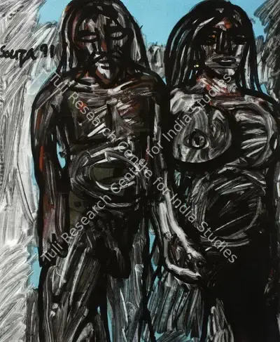 F.N. Souza (Artist), Untitled, 1991, Painting