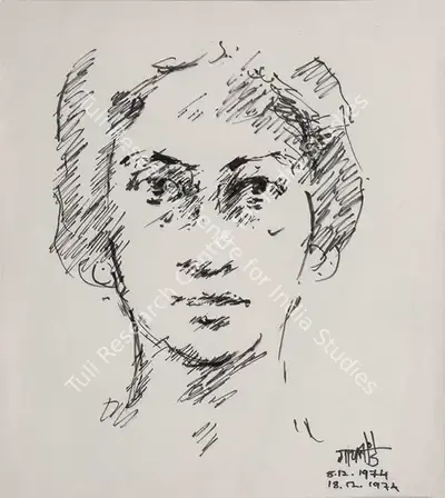 V.S. Gaitonde (Artist), Untitled, 1974, Drawing