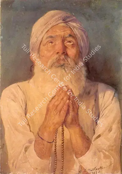 S.L. Haldankar (Artist), Fakir, 1930, Painting
