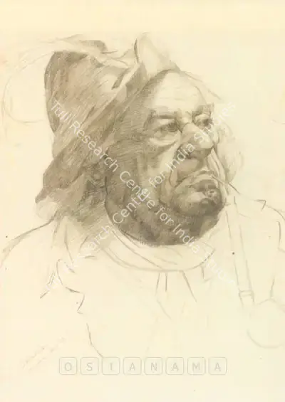 Jehangir Sabavala (Artist), Hobo, 1948, Drawing