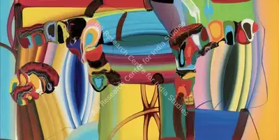 Bose Krishnamachari (Artist), Stretched Bodies, 2006, Painting