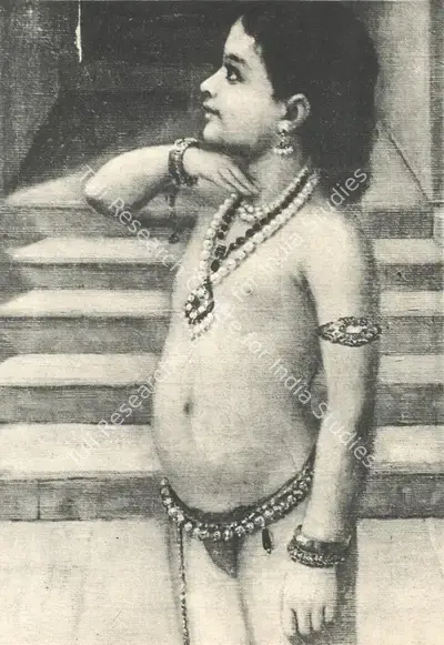 Raja Ravi Varma (Artist), Mohini and Rugmangoda, 1899, Painting