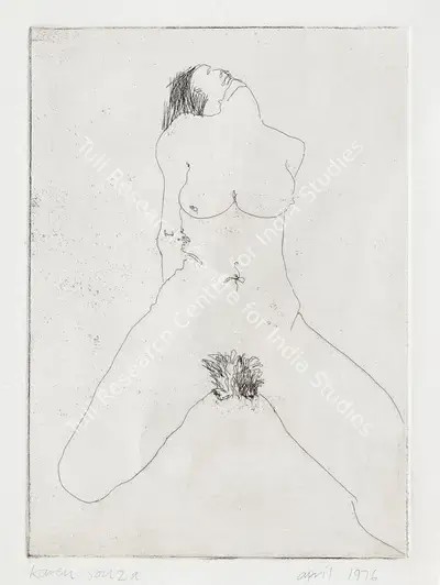 Karen Souza (Artist), Untitled (Nude), 1976, Graphic Art