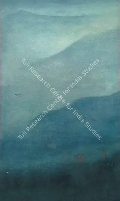 Gaganendranath Tagore (Artist), Untitled (Mountains), Painting