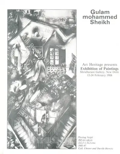 G.M. Sheikh (Artist), Gulam Mohammed Sheikh, 1998, Solo Exhibition Catalogue