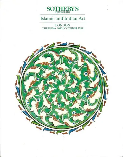 Sotheby's (Auction House), Islamic and Indian Art, 1994, Auction Catalogue