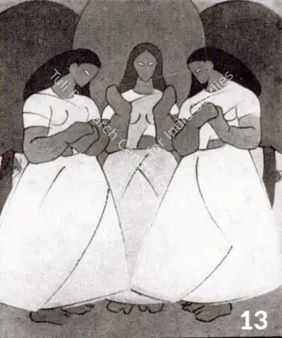 Pran Pal (Artist), Madonna and Child, Painting
