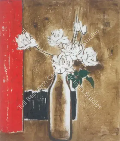 B. Prabha (Artist), Flower Study, 1967, Painting