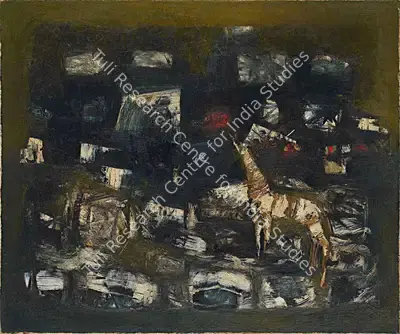 G.M. Sheikh (Artist), Untitled, 1961, Painting