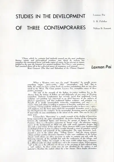 G.M. B. (Essayist), Studies in the Development of Three Contemporaries, 1954, Essay