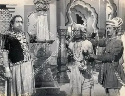 Sohrab Modi (Producer), Raj Hath, 1956, Photographic Still