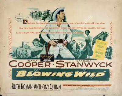 Milton Sperling (Producer), Blowing Wild, 1953, Poster