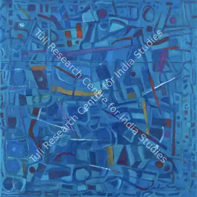 Achutan Kudallur (Artist), Blue, 2021, Painting