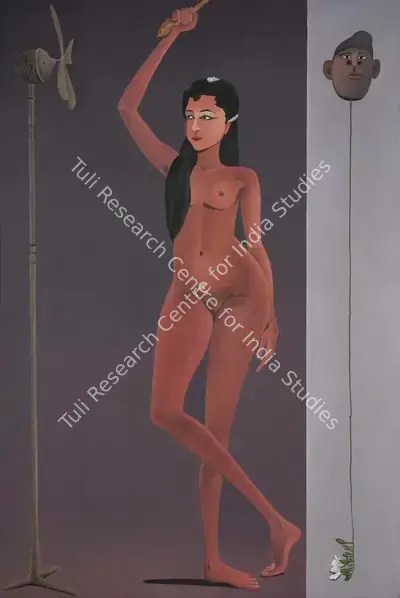 Surendran Nair (Artist), Mandanika/Dunyazade (Cuckoonebulopolis), 2015, Painting