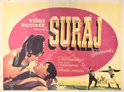 S. Krishnamoorthy (Producer), Suraj, 1966, Full Sheet Poster