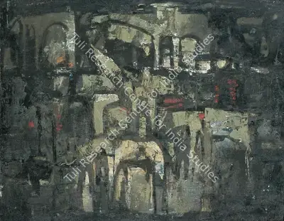 G.M. Sheikh (Artist), Autumn, 1961, Painting