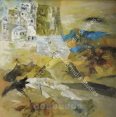 Ramkumar (Artist), Benaras, 2002, Painting