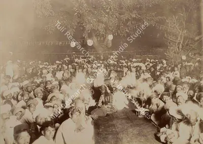 Studio Bourne & Shepherd (Photographic Studio), Gondal Party by Sheth Nurmamad Amad of Gondal to His Highness, 1909, Antiquarian Photograph