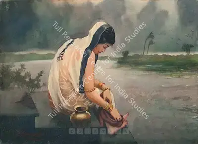Hemendranath Mazumdar (Artist), Varsha (Monsoon Rain), 1928, Painting