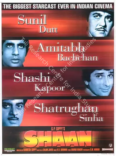 G.P. Sippy (Producer), Shaan, 1980, Full Sheet Poster