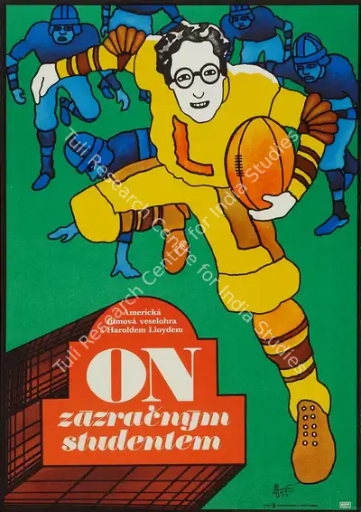 Vratislavi Hlayaty (Poster Designer), The Freshman, 1925, Poster