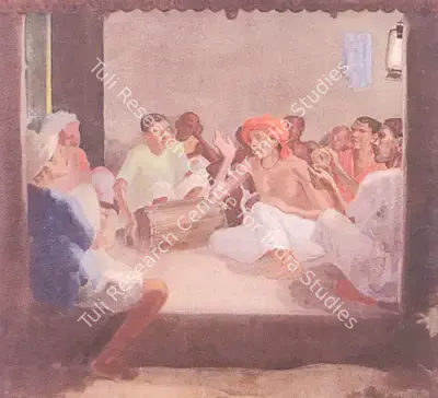 Sushil Sen (Artist), Devotional Singers, Painting