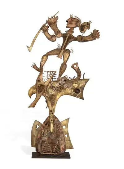 Nandagopal, S. (Artist). The Fisherman, 2005 | Sculpture, Sa.Onl/27.06.24, 2024 · Saffronart