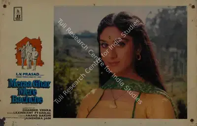 L.V. Prasad (Producer), Meraa Ghar Mere Bachche, 1985, Lobby Card