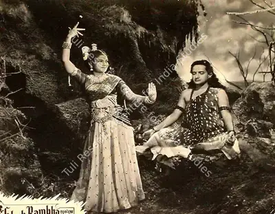 Dhirubhai Desai (Producer), Shuk Rambha, 1953, Lobby Card