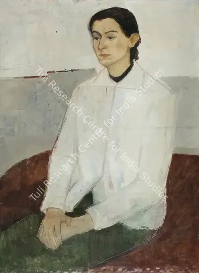 Sakti Burman (Artist), Meite, 1957, Painting