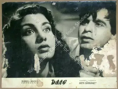 V. Babasaheb (Cinematographer), Daag, 1952, Lobby Card