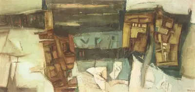 Ramkumar (Artist). Varanasi, n.d. | Painting, So.Lon/14.07.05