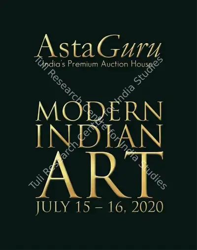Asta Guru (Auction House), Modern Indian Art, 2020, Auction Catalogue