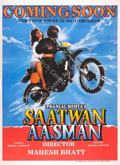 Pranlal Mehta (Producer), Saatwan Aasman, 1992, Full Sheet Poster