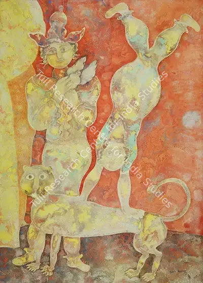 Sakti Burman (Artist), Untitled, 1975, Painting