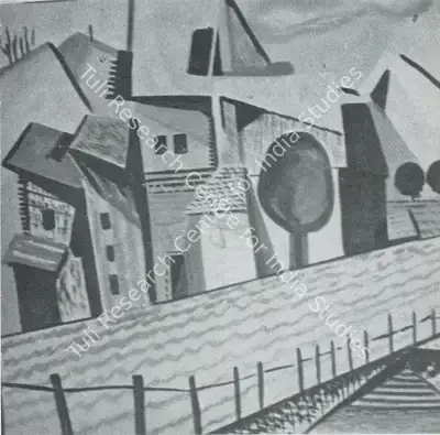 S.N. Butt (Artist), The Bridge, Painting