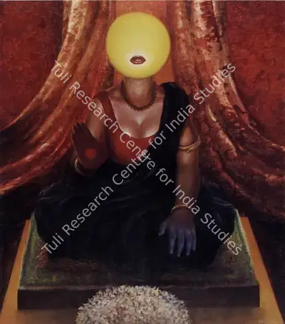 Bhattacharjee, Bikash (Artist). Untitled. Oil on canvas, 1979 | Painting | FineArts | 00371768