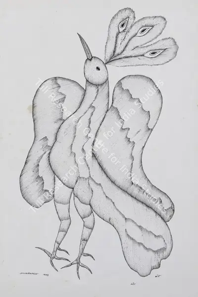 Jangarh Singh Shyam (Artist), Mor (Gond Art), 1993, Painting