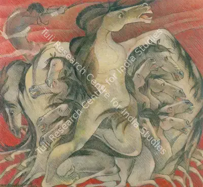 Amol Chakladhar (Artist), Horses, Painting