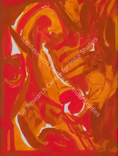 S.H. Raza (Artist), Heart, 1972, Painting