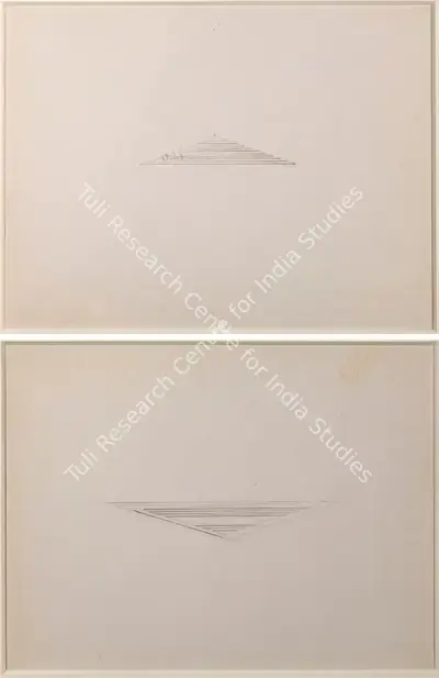 Nasreen Mohamedi (Artist), Untitled (Double sided abstract), 1980, Drawing
