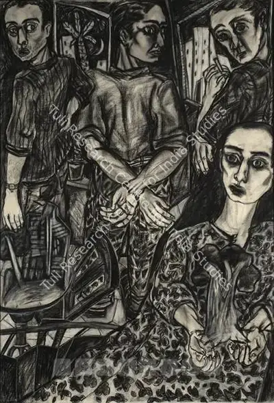 Rodwittiya, Rekha (Artist). The Bonsai People, 1987 | Drawing, Os.Del/27.07.07, 2007 · Osian's