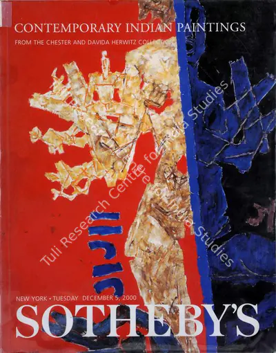 Sotheby's (Auction House), Contemporary Indian Paintings, 2000, Auction Catalogue