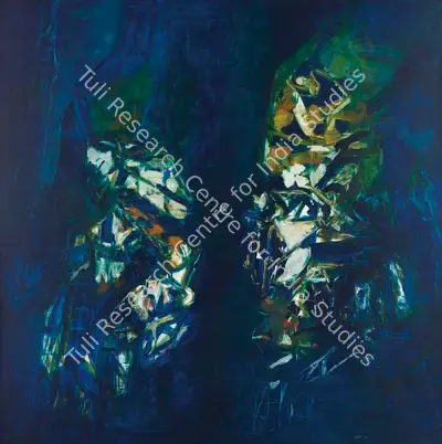 Raza, S.H. (Artist). La Mer. Acrylic on canvas, 1974 | Painting | FineArts | 00337743