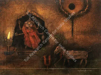 Ganesh Pyne (Artist), Untitled (Kali), 1981, Painting