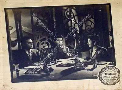 Fali Mistry (Cinematographer), Babul, 1950, Lobby Card