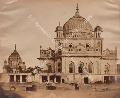 Felice Beato (Photographer), Tomb inside Kaiser Bagh, Lucknow, 1858, Antiquarian Photograph