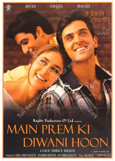 Ajit Kumar Barjatya (Producer), Main Prem Ki Diwani Hoon, 2003, Full Sheet Poster