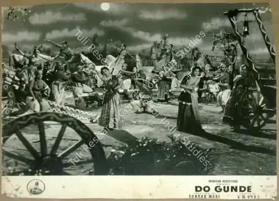 Sohrab Modi (Producer), Do Gunde, 1959, Lobby Card