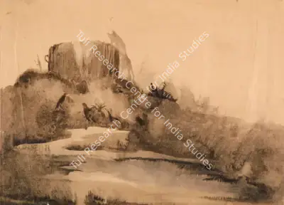 Roy Chowdhury, D.P. (Artist). Bengal Famine Series, c.1943 | Painting, Os.Del/20.07.06, 2006 · Osian's